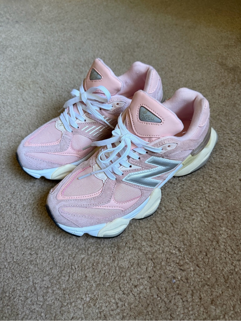 New Balance 9060 sneakers in a light pink colorway Size US 7D